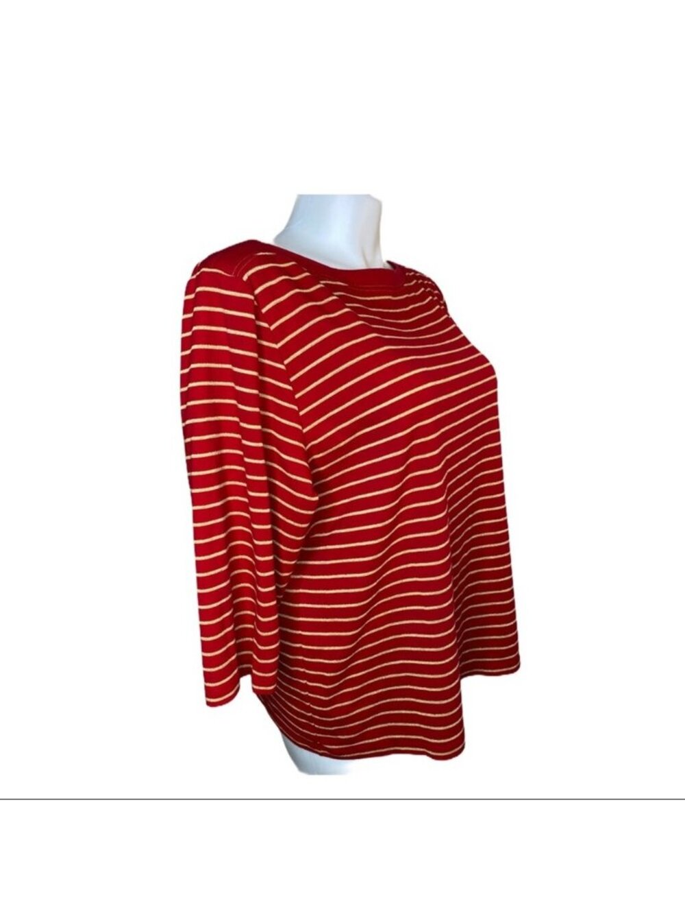 Striped Red knit top - Picture 3 of 5